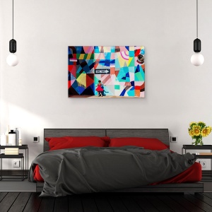 Tablou canvas - O Singura Cale, Mayahayuk, Strada, Colorat, Rosu, Perth, 60 x 90 cm - Img 3