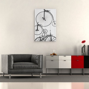 Tablou canvas - Obiecte, Vehicul, Bicicleta, Retro, 40 x 60 cm - Img 2