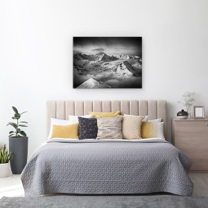 Tablou canvas - Omul si Visul Lui, Mic, Minuscul, Aventura, Extrem, Aventurier, Excursie, 75 x 100 cm - Img 3