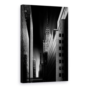 Tablou canvas - Oras Intunecat, New York, Manhattan, Chrysler, Cladire, 60 x 90 cm