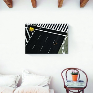 Tablou decorativ canvas cu oraș și trafic 40x60 cm