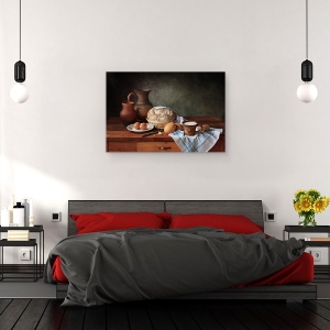 Tablou canvas - Ou, Lapte, Ou, Paine, Poate, 40 x 60 cm - Img 3