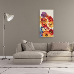 Tablou canvas - Panou de gradina vesel III, 50 x 100 cm - Img 2