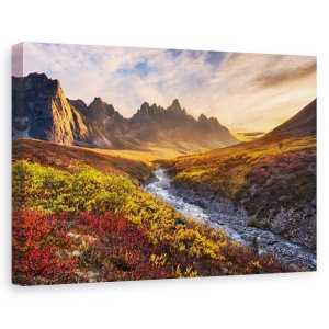 Tablou canvas - Paradis montan, Peisaj, Toamna, Colorat, Munte, 80 x 120 cm