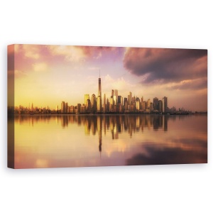 Tablou canvas - Pastel, New York, Pastel, Culori Pastelate, Cer, 50 x 100 cm