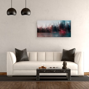 Tablou canvas - Pe Raul Hudson, Urban, Oameni, Oras, Abstract, New York, 50 x 100 cm - Img 2
