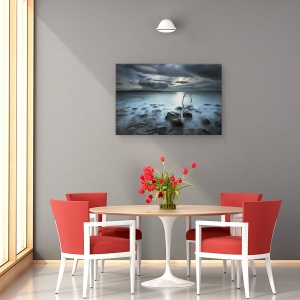 Tablou canvas - Peisaj Lunar, Irlanda, Laptos, Matasos, Ramura, Cer, 40 x 60 cm - Img 4