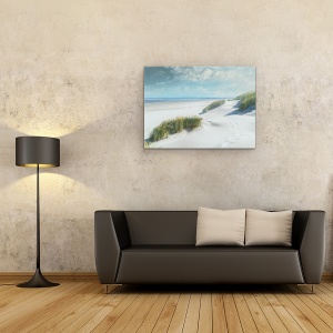 Tablou canvas - Peisaj, Natura, Nisip, Mare, Valuri, Pictura, 75 x 100 cm - Img 2