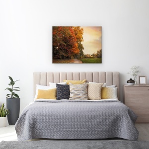 Tablou canvas - Peisaj, Natura, Peisaj, Terenuri, Copaci, Alee, 50 x 70 cm - Img 3