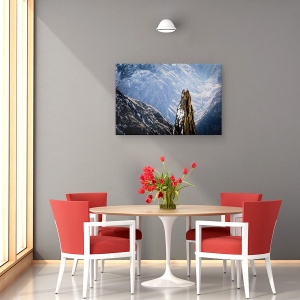 Tablou canvas - Peisaj, Performanta, Peisaj, Stanca, Munti, 60 x 90 cm - Img 4