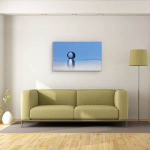 Tablou canvas - Pentru A Gasi Linistea, Albastru, Abstract, Apa, Perla, 50 x 80 cm - Img 2