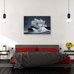 Tablou canvas - Pieptene, Insula, Val, Spuma, Far, Explozie, 80 x 120 cm - Img 3