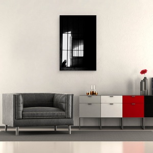 Tablou canvas - Pisica, In Fiecare Zi, Animal Captiv, Alb-Negru, 60 x 90 cm - Img 2