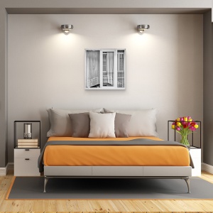 Tablou canvas - Pisoiul Din Fereastra, Belgia, Anvers, Pisica, Fereastra, Ferestre, 90 x 90 cm - Img 3