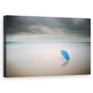 Tablou canvas - Ploaie De Vara, Peisaj, Umbrela, Plaja, 50 x 80 cm
