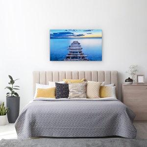 Tablou canvas - Ponton, Peisaj Marin, Zadar, Croatia, 50 x 80 cm - Img 3