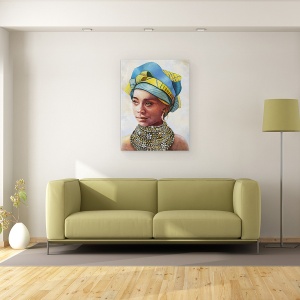 Tablou canvas - Portret African 1, 60 x 80 cm - Img 2