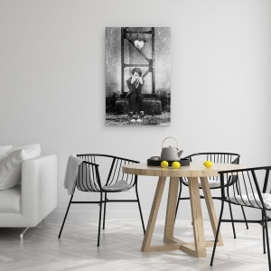 Tablou canvas - Prima Dragoste, Adolescenta, Portret, Stare De Spirit, Inima, 40 x 60 cm - Img 4