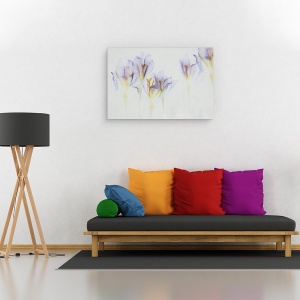 Tablou canvas - Primavara, Crocus, Floare, Pictor, 60 x 90 cm - Img 2