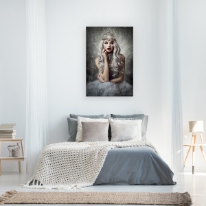 Tablou canvas - Printesa de Gheata, Portret, Regina de Gheata, Inghet, Inghetat, 40 x 60 cm - Img 3