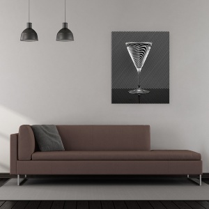 Tablou canvas - Reflectie, Reflectie, Difractie, Sticla, Natura Moarta, Bea, 60 x 75 cm - Img 2