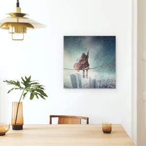 Tablou canvas - Sa Ninga, Ireal, Franghie, Ajunge, Brat, 60 x 60 cm - Img 4