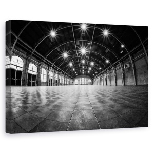 Tablou canvas - Sala, Hol, Alb-Negru, Gol, Podea, 40 x 60 cm