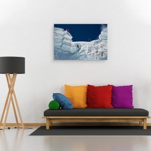 Tablou canvas - Sarituri De Pe Stanca, Actiune, Sport, Schior, 60 x 90 cm - Img 2