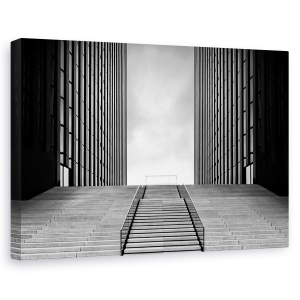 Tablou canvas - Scara Catre Nimic, Arhitectura, Gol, Perete, Fatada, Scari, 60 x 90 cm