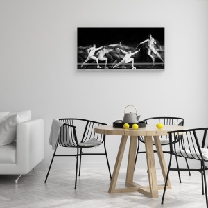 Tablou canvas - Scrima, Gard, Panorama, Sport, 50 x 100 cm - Img 4