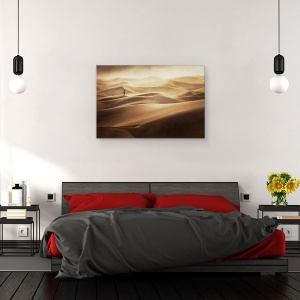 Tablou canvas - Singur, Desert, Furtuna de Nisip, Peisaj, Dune, 40 x 60 cm - Img 3