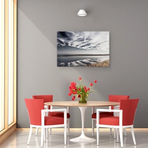 Tablou canvas - Solitaire, Plaja, Nori, Mare, Peisaj, Tarm, 60 x 90 cm - Img 4