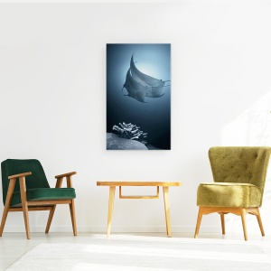 Tablou canvas - Sonata, Apa, Ray, Danseaza, Sub Apa, Cuplu, 50 x 80 cm - Img 2
