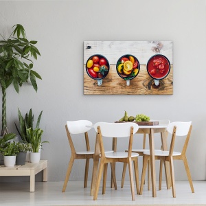 Tablou canvas - Sos De Rosii De Casa, Alimente, Natura Moarta, 50 x 80 cm - Img 4