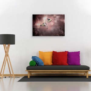 Tablou canvas - Stiglitz, Pasare, Pasari, Suparat, Stiglitz, Gradina, 80 x 120 cm - Img 2