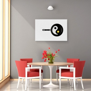 Tablou canvas - Taijitu, Yin Yang, Yin-Yang, Tigaie, 40 x 60 cm - Img 3