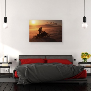 Tablou canvas - Tara Focului Si A Ghetii, Islanda, Ghetar, Zapada, Soare, Peisaj, 60 x 90 cm - Img 3