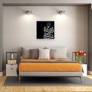 Tablou canvas - Te Vad, Umbra, Alb-Negru, Femeie, Ochi, Sezand, 90 x 90 cm - Img 3