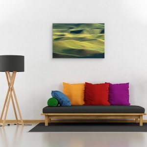 Tablou canvas - Teren De Vis, Palouse, Campuri, Dimineata, Lumina, Peisaj, 40 x 60 cm - Img 2