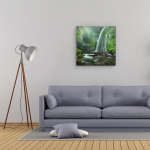 Tablou Canvas - Tiu Kelep, Senaru, Lombok, Indonezia, Cascada, Verde, 90 x 90 cm - Img 2