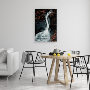 Tablou canvas - Toamna, Peisaj, Cascada, Apa, 40 x 60 cm - Img 4