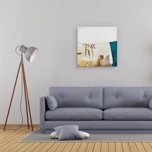 Tablou canvas - Tote Hose, Caracatita, Abstract, Rufe, Uscat, 60 x 60 cm - Img 2