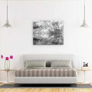 Tablou canvas - Trei Pasari Din Otel, Actiune, Jet, Avioane, Luptatori, 60 x 75 cm - Img 3