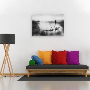 Tablou canvas - Tristetea Va Dura Pentru Totdeauna, Imagine, Figuri, Persoana, Doamna, Barbat, 80 x 120 cm - Img 2