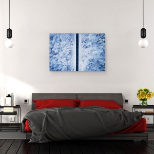 Tablou canvas - Un Drum Inghetat, Peisaj, Mod, Copaci, 80 x 120 cm - Img 3