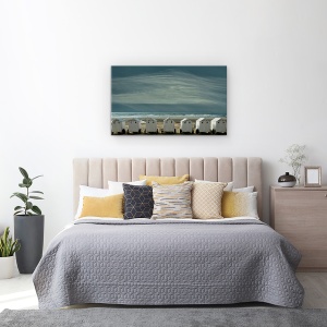 Tablou canvas - Un Loc Linistit Langa Mare, Belgia, Plaja, Marea Nordului, 50 x 80 cm - Img 3