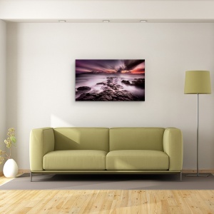 Tablou Canvas - Undeva Intre Lumina Si Umbra, Oahu, Hawaii, Sua, Recif, Stanca, 50 x 80 cm - Img 2