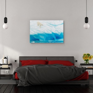 Tablou canvas - Urs polar, Nature, Natura, Salbatic, Ghetar, 80 x 120 cm - Img 3