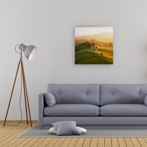 Tablou canvas - Val D'Orcia, Toscana, Italia, Pienza, 90 x 90 cm - Img 2