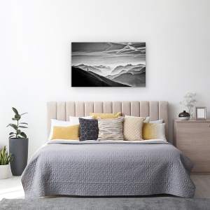 Tablou canvas - Vanator In Ceata, Vanator, Coliba, Venini, Munti, 50 x 80 cm - Img 3